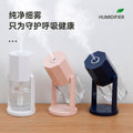 2024 car humidifier, usb rechargeable, 7-color nebulizing mist maker, 2nd generation oscillating air humidifier, multifunctional and silent