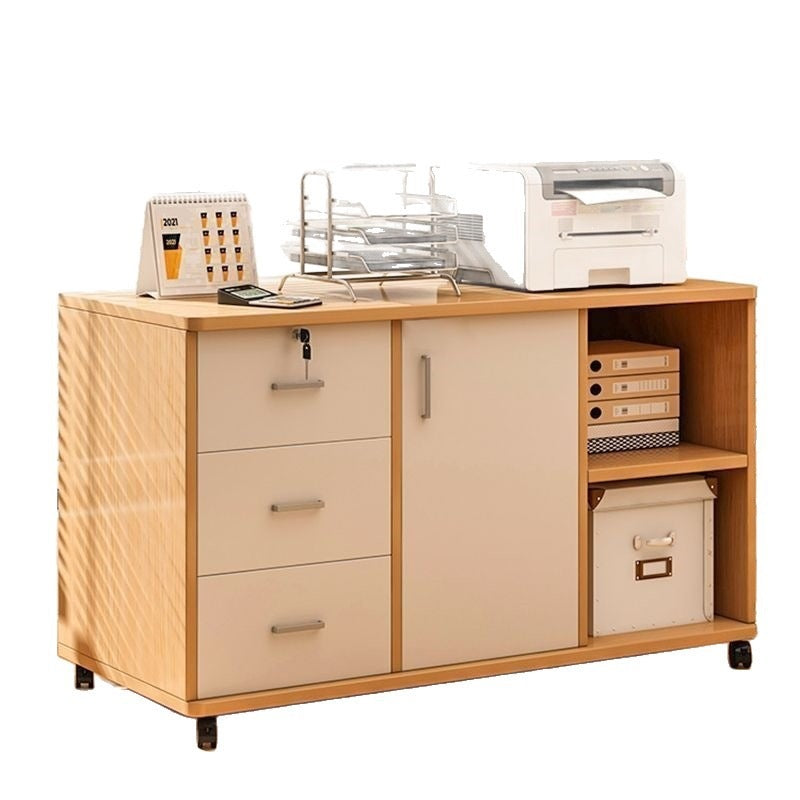 File cabinet table storage rack wooden side cabinet with lock storage cabinet storage cabinet office desk storage cabinet information cabinet