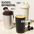 High-style coffee mugs for men and women, featuring a 316 stainless steel inner lining, dual-drink functionality, and excellent insulation. perfect as a car travel mug, everyday carry, or a customized gift