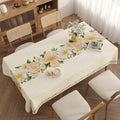 Waterproof and oil-proof pvc tablecloth, easy to clean, heat-resistant, soft glass dining table mat, light luxury high-end coffee table pad, tabletop cloth