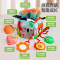infant pendant bedside bed bell rattle fabric soothing toy baby crab animal paper pull fun