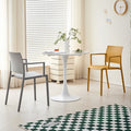 Nordic plastic chair dining table chair with armrests backrest stool restaurant commercial dining chair casual modern high backrest