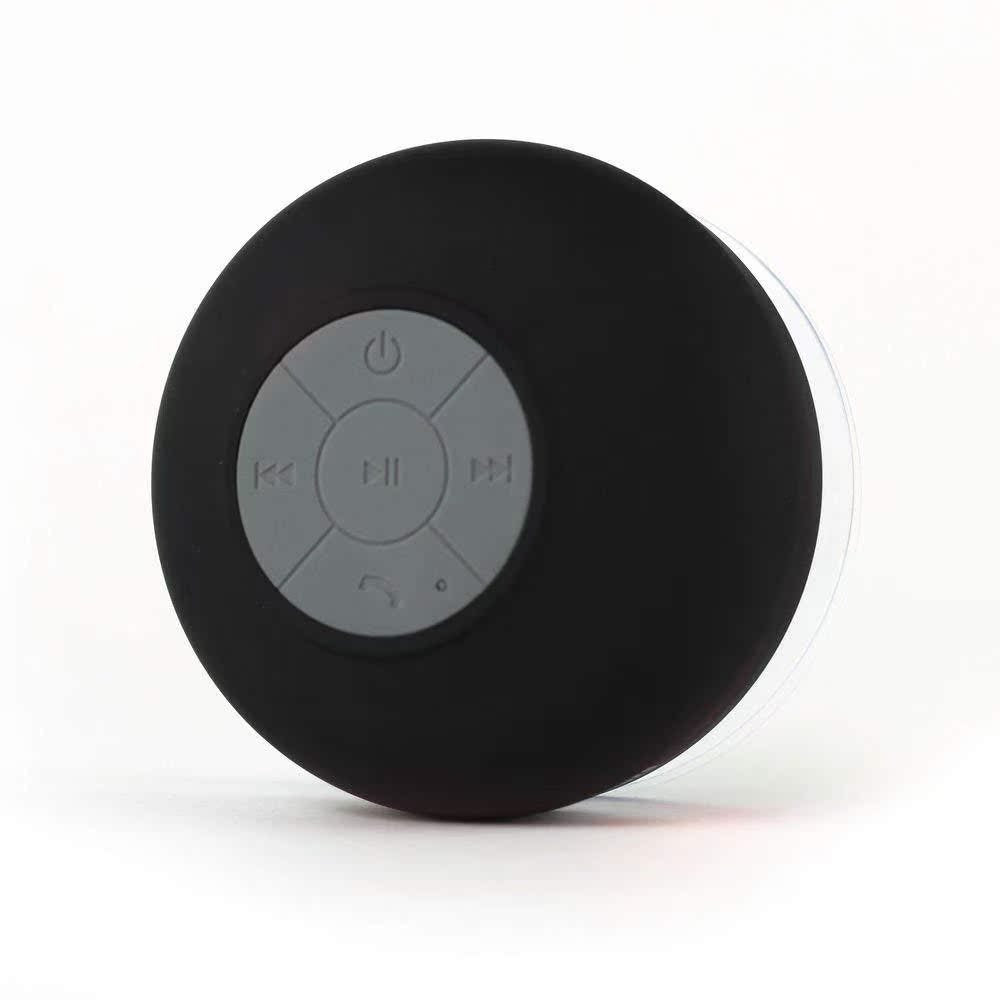 Hot-selling, in-stock wholesale waterproof bluetooth speaker with large suction cup for bathroom use. mini speaker, portable for outdoor use, ideal for export gifts
