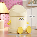 Cartoon home desktop trash can - mini, cute, high-value storage for office, bedroom, dorm, and desk