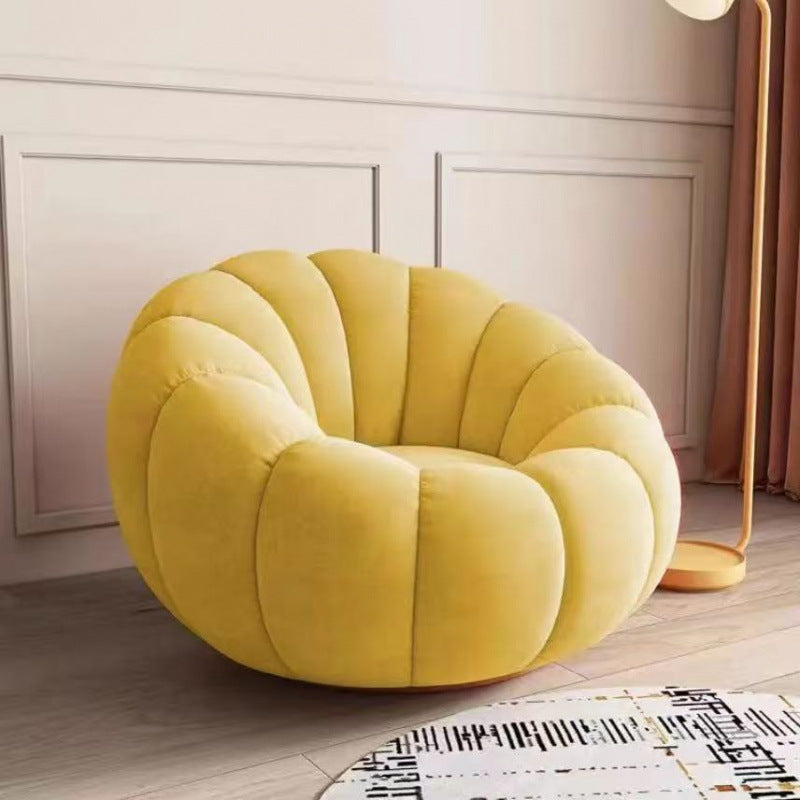Cream lazy pumpkin tatami Internet celebrity living room small apartment rotating single sofa balcony bedroom leisure chair