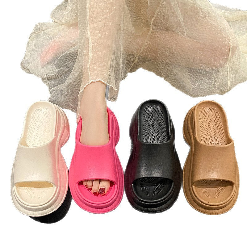 2025 new platform slides for women - viral hit, summer outdoor fashion, versatile, non-slip, odor-resistant, cloud-like comfort