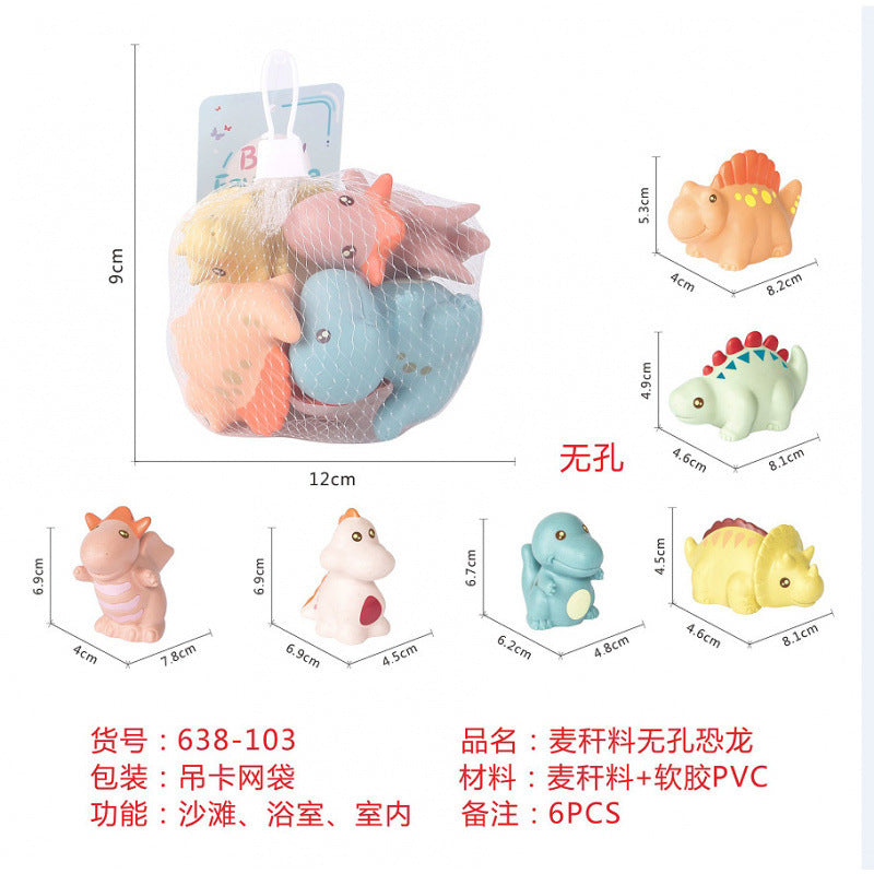 Cross-border  export soft glue water spray dinosaur unicorn marine animal children's bathroom pairing water toy