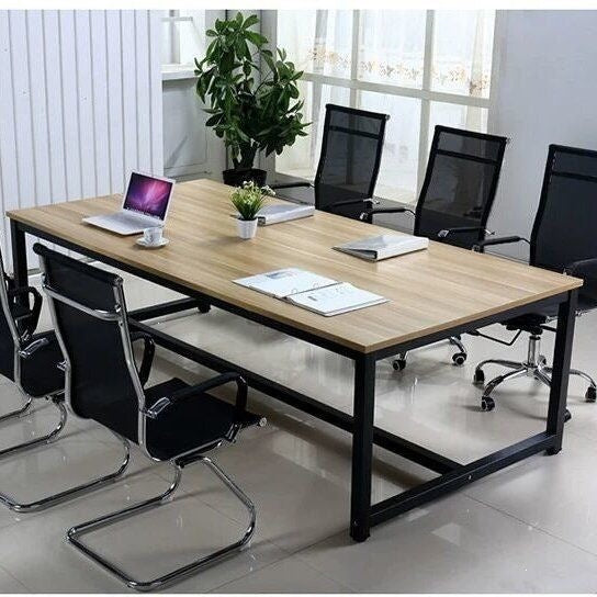 Conference table simple long table small casual modern office furniture training table negotiation reception long office desk no