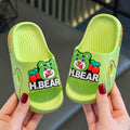 Kids' summer cartoon slippers - boys' indoor home anti-slip soft sole bathroom cute girls' baby parent-child sandals