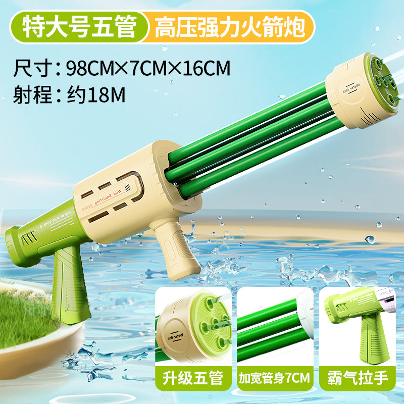 Water gun kids toy pull-out water spray high pressure strong long range drift boys and girls water fight handy gadget