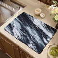 Marble diatom mud kitchen drainage mat dining table heat insulation oven mitts mat bowl and plate drying mat countertop absorbent mat