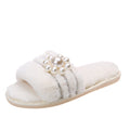 2024 new winter pearl fleece slippers - couple's warm indoor home slippers - export quality plush cotton slippers for women