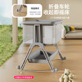 Baby crib: portable, foldable, multi-functional, adjustable height, seamless splicing, newborn-sized bassinet