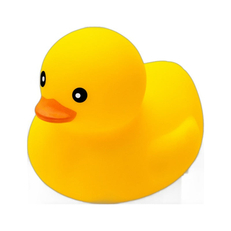 Children's bath toys Little yellow duck playing in the water Little duck baby playing bath Silicone toy playing in the water toy