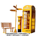 Retro iron telephone booth mailbox street sign bench popular store decoration floor-standing ornaments photography props model