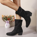autumn new arrival: plus size chunky platform retro ankle boots for women (sizes 36-42) - perfect for cross-border e-commerce, , and  dropshipping
