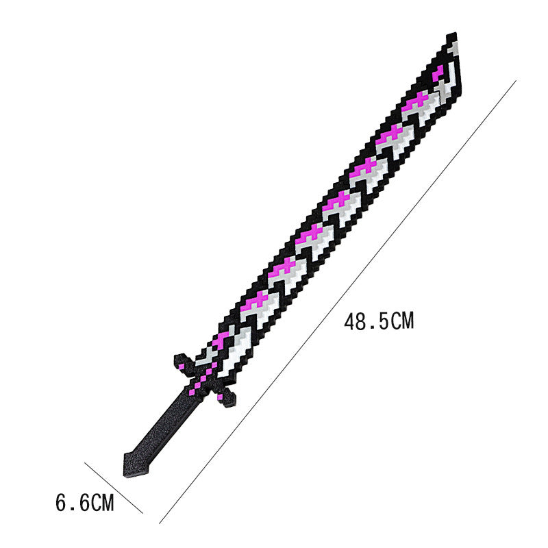 kidsartificial 3d printing foldable telescopic lumicat cos witcher role-playing sword model decompression toy