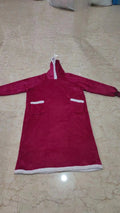 Pullover fleece thickenedlong pajamas heattech tv blanket outdoor cold-proof nightgown couple outfit sweatshirt fleece heattech