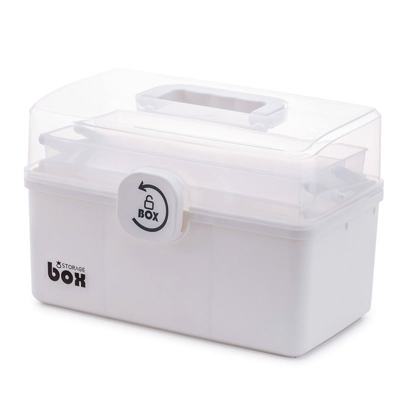 Cross-border household medicine box Family medicine storage box Large capacity medicine box Multi-layer children's medicine small medicine box