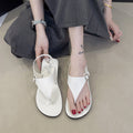 Fairy flip-flop sandals for women 2025 summernew arrivalfashioncasualflats flip-flop one-piece buckle strap sandals wholesale