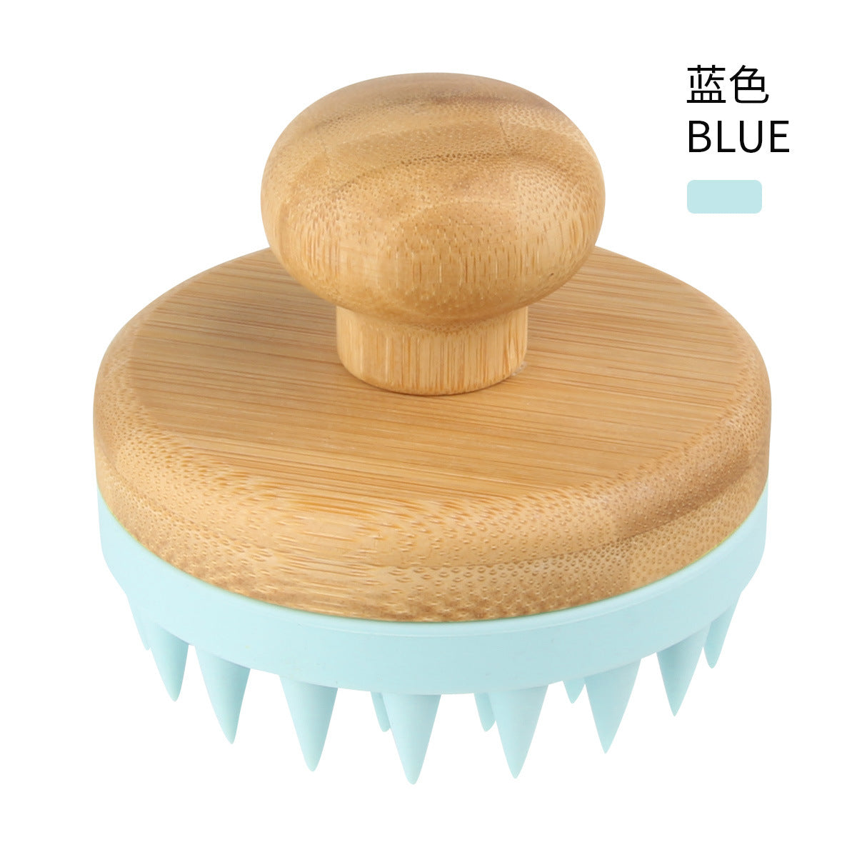 Cross-border new silicone shampoo brush, powerful head massage, clean scalp shampoo brush, soft silicone tooth shampoo comb