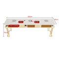 Premium - 200cm multifunctional wood-top table (single)