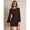 fashion  autumn new arrivalretrofrenchstripesfashionelegantsilmelegancedress