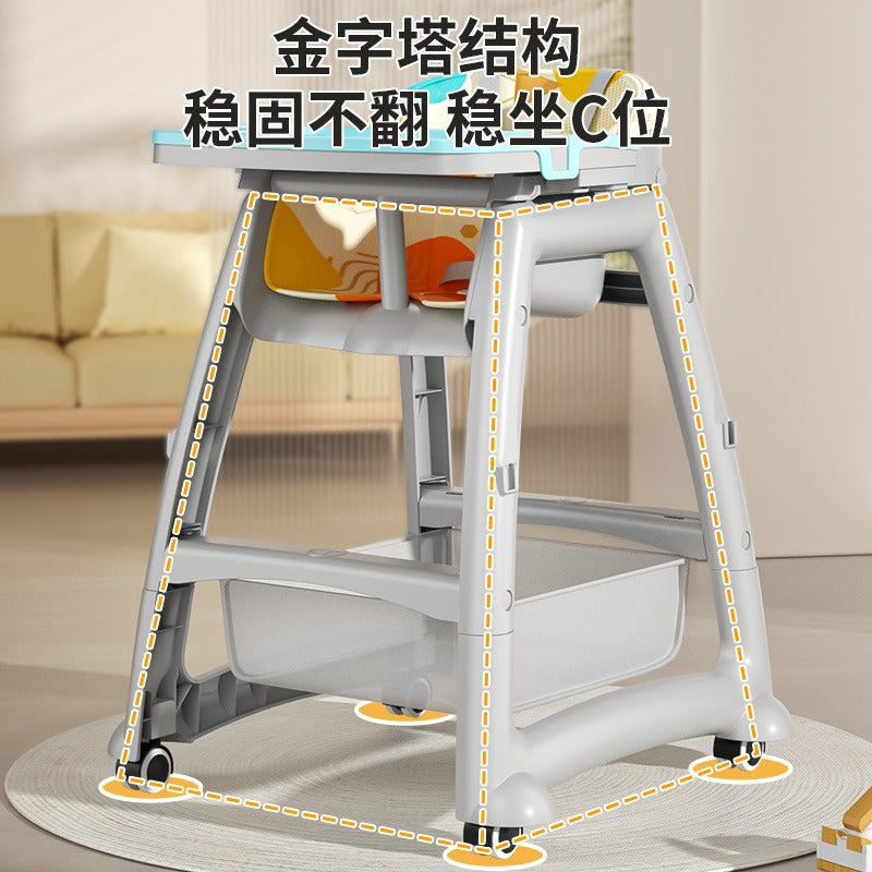 Baby Dining Chair Household Adjustable Dining Table Seat Multifunctional Restaurant Restaurant Dining Chair Infant 0-4 years old