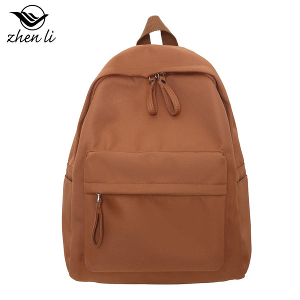 Trend ins Fengsen Casual Simple Female College Student Backpack Fashion Backpack Large Capacity Korean Edition Student School Bag