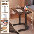 Adjustable height study desk - bedside, sofa, and dorm room mobile laptop table with wheels - foldable computer desk