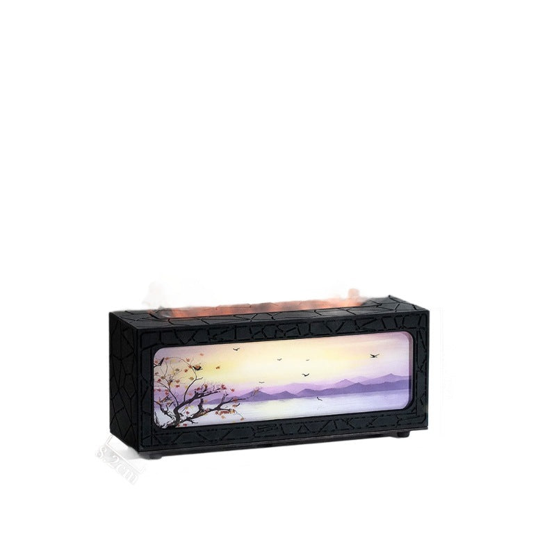 new arrival artificial fireplace aromatherapy machine desktop for home remote control humidifier colorful atmosphere light aromatherapy machine wholesale