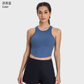 Vertical rib 2.0 new arrival quick-drying sports vest with chest pad tops sleeveless back yoga wear dss082