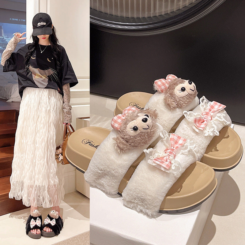2025 fall/winter new collection: chanel-inspired chunky platform birkenstock-style sandals - retro casual beach shoes, slides, and warm outdoor footwear