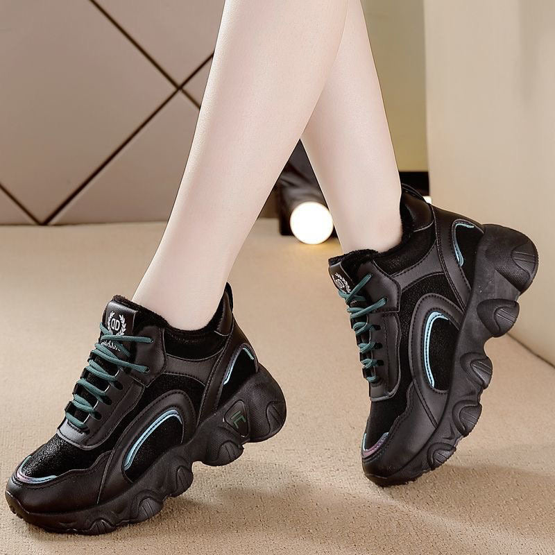 Cotton shoes dad shoes women's winterfleece-lined women's shoes new arrivaleasiest for match women's soft bottom shoes sports shoes running travel shoes