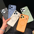 Premium anti-fingerprint, anti-slip, color-blocked, soft-touch 2-in-1 iphone 17 pro max case with 15 magnetic attachment compatibility