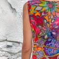 wholesale women's short-sleeved dresses, fashionable women's dresses for spring, summer, and autumn, new cross-border printed designs