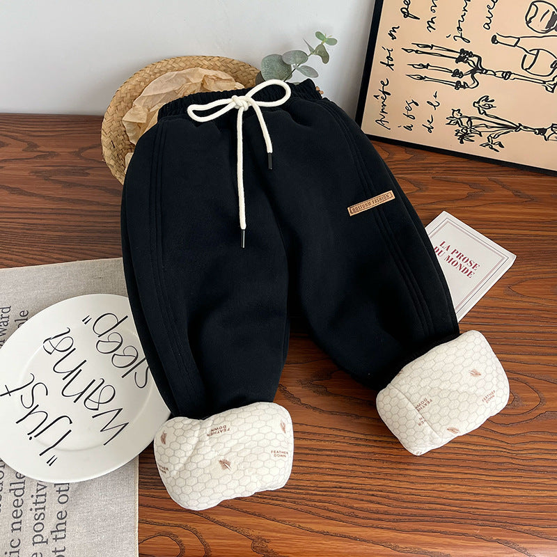 [700g quilted cold resistance - one piece for winter]  new temperature change controllable quilted thickeneded sweatpants cotton