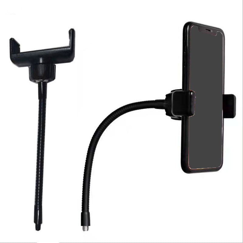 360 ° Vientiane mobile phone hose clip Live filling light accessories Camera holder Metal mobile phone hose clip