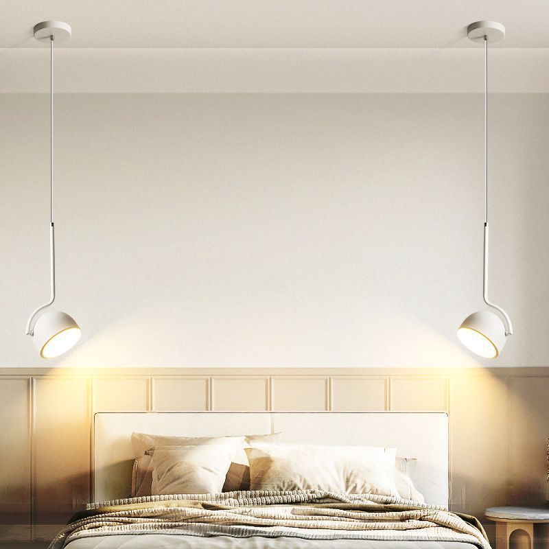 Original niche style designer scandinavian restaurant chandelier creative bar multi-angle rotate single-head bedroom bedside chandelier