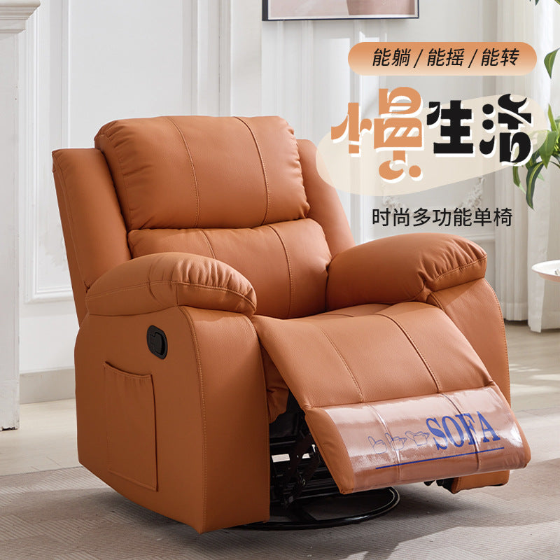 Living room cinema sofa space lazy sofa cabin electric single retractable massage leather home theater