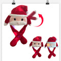 Christmas santa hat ornament - cartoon hat for adults & kids - light-up christmas atmosphere - small gift/present
