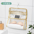 Bathroom clothes storage handy gadget bath clothes waterproof bedroom dormitory storage hanging bag fabric wall hanging storage bag