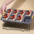 New 8-cavity silicone framed square cake mold french bread mold muffin bread baking pan