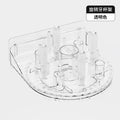 Home bathroom rotate toilet tooth cup holder wall-mounted mouthwash cup for home toothbrush cup punch-free storage cup holder