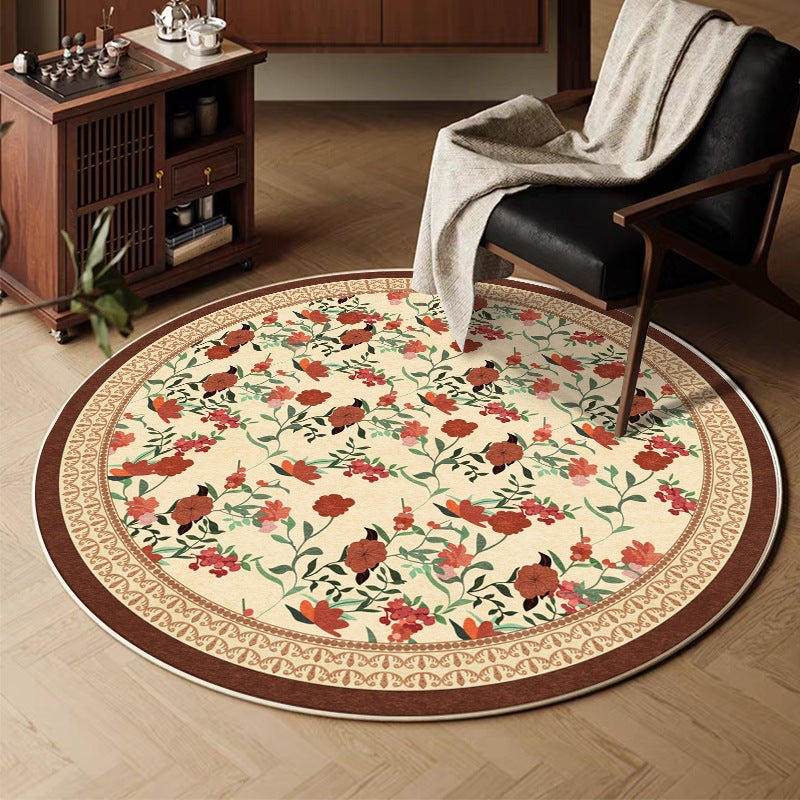 retro round for home living room sofa coffee table carpet imitation cashmere hanging basket foot mat persian bedroom bedside blanket