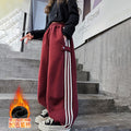 Girls' casual pants - autumn/winter fleece-lined,  new style, stylish children's trousers, loose wide-leg winter pants for mid-to-large children