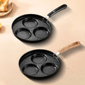 Medical stone porous frying pan, egg frying pan, multi-functional flat bottom non-stick boiler stove neutral breakfast egg frying pan wholesale