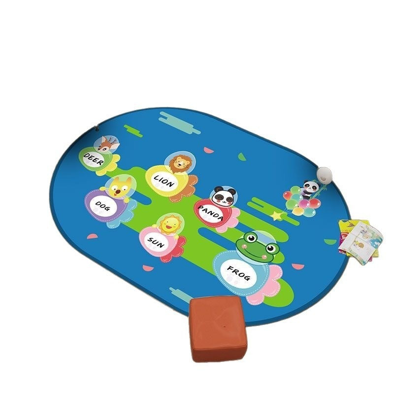 Baby crawling mat, cooling pad, classroom reading area, educational play mat, nursery kids alphabet crystal velvet rug