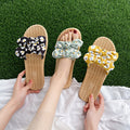 Summernew arrivalflower sandals and slippers for women outwear small fresh bows soft bottomnon-slip beach shoes flip-flops