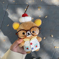 Japanese new arrival rilakkuma store manager series keychain pendant heart bag pendant stuffed toy cute